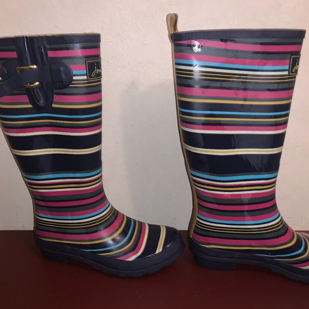 Striped Rainboots [Women's size 8]